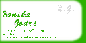 monika godri business card